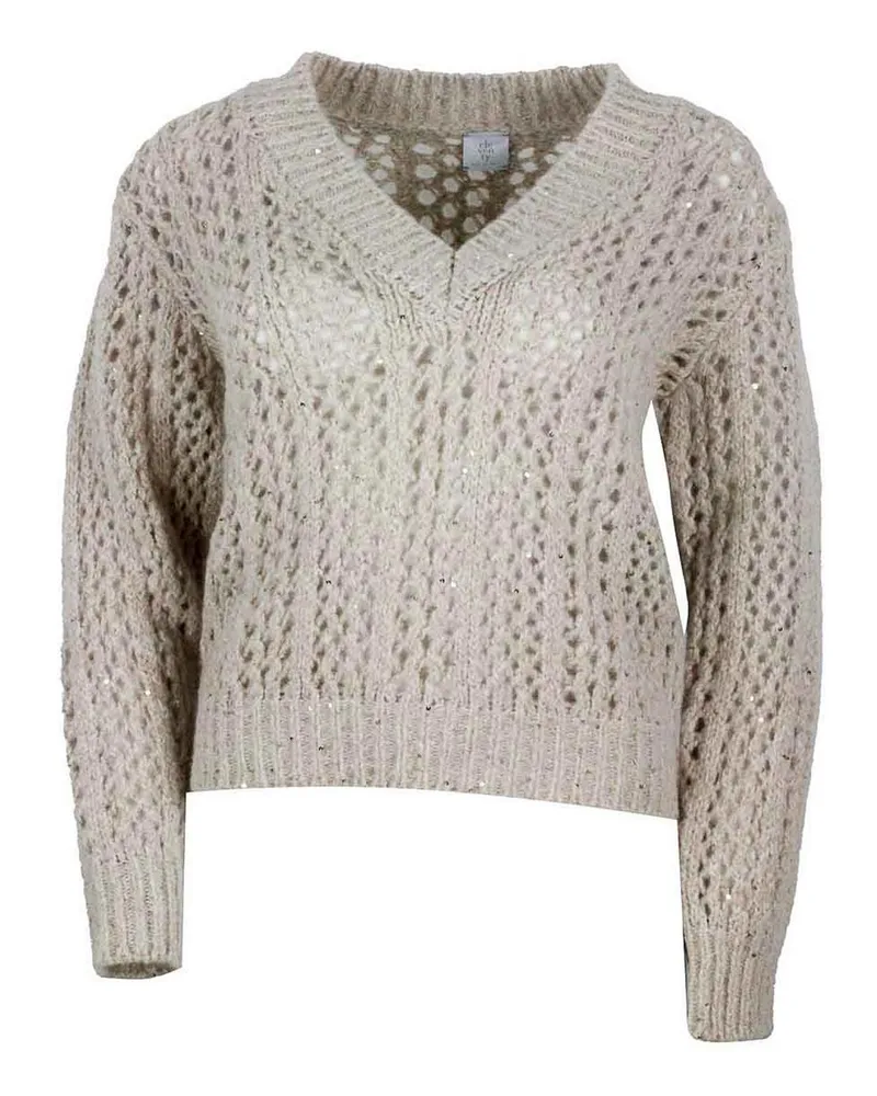 Eleventy Rundhalspullover - Beige Beige