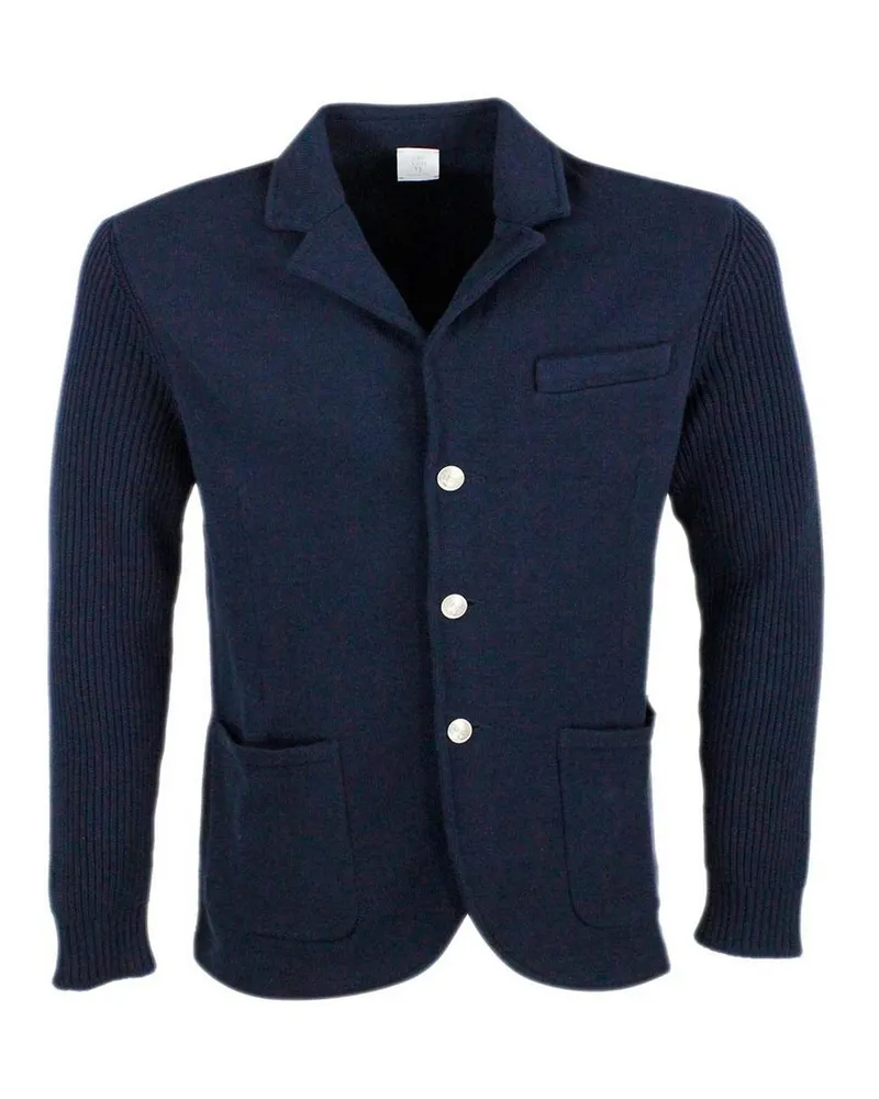 Eleventy Casualjacke - Blau Blau