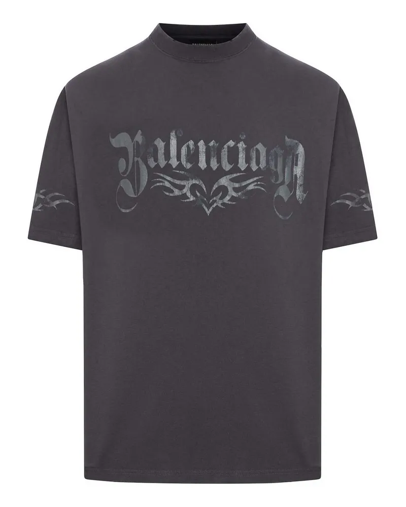 Balenciaga T-Shirt - Dunkelgrau Dunkelgrau