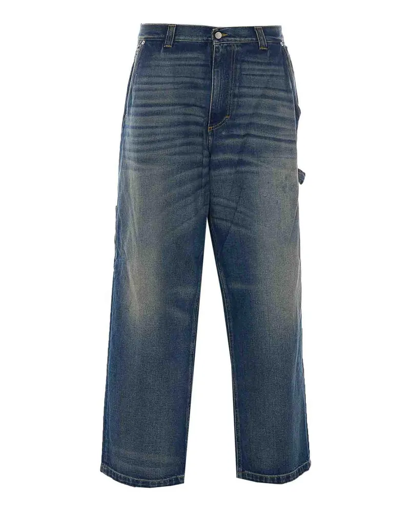 Haikure Straight Leg Jeans - Blau Blau
