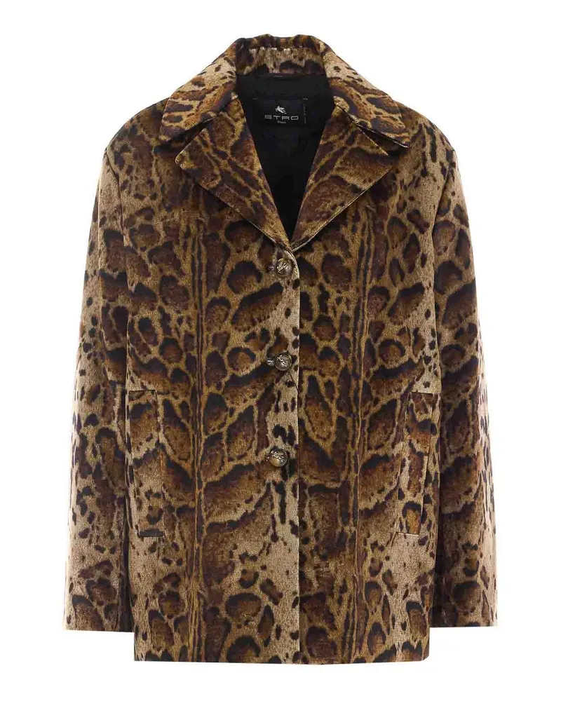 Etro Daunenjacke - Braun Braun