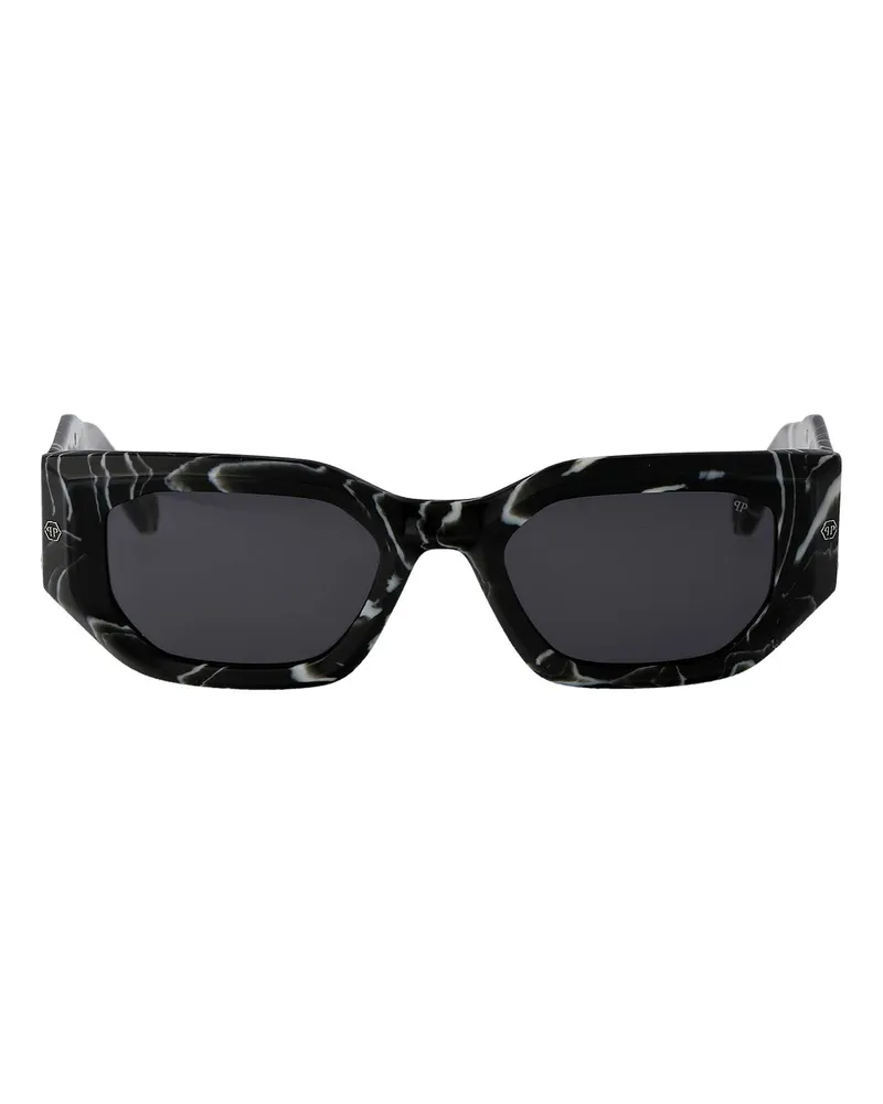 Philipp Plein Sonnenbrille - Schwarz Schwarz