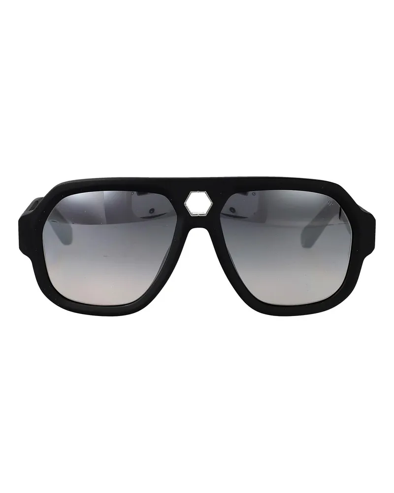 Philipp Plein Sonnenbrille - Schwarz Schwarz