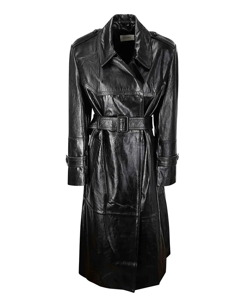 SPORTMAX Kurzer Mantel - Schwarz Schwarz