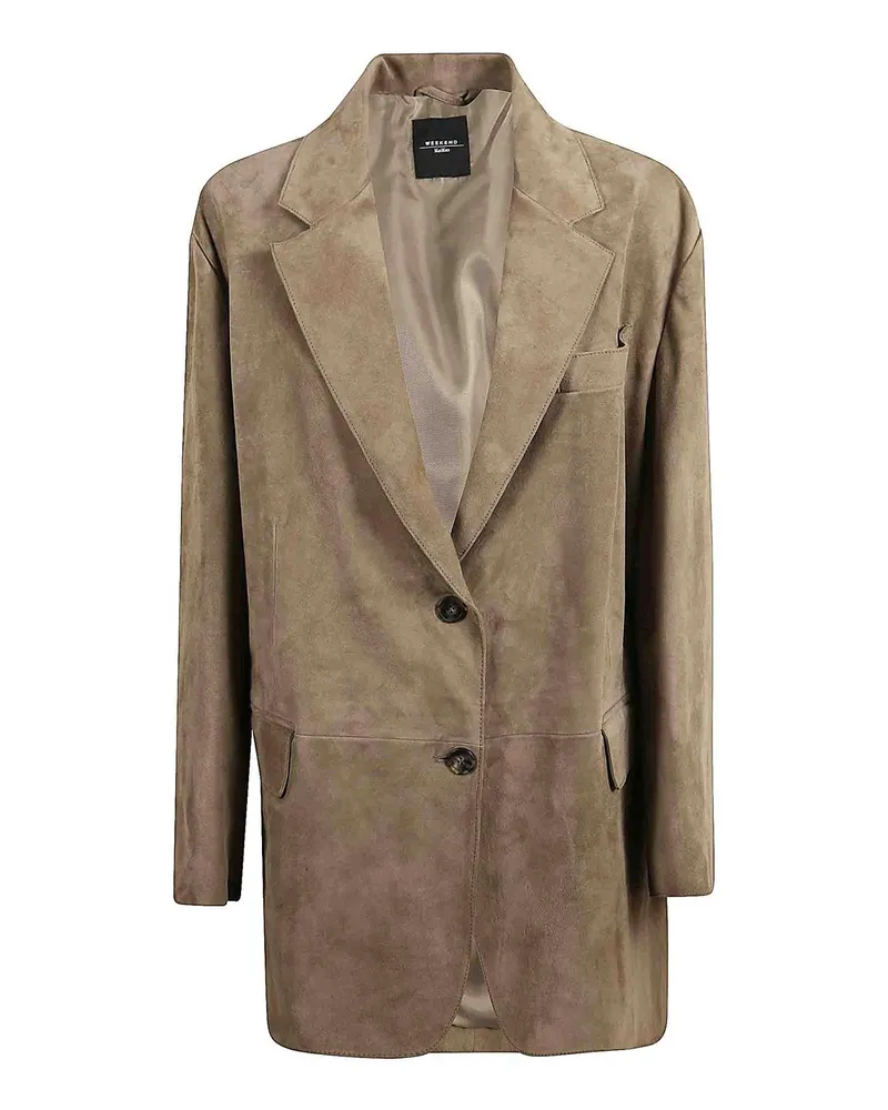 Max Mara Lederjacke - Braun Braun