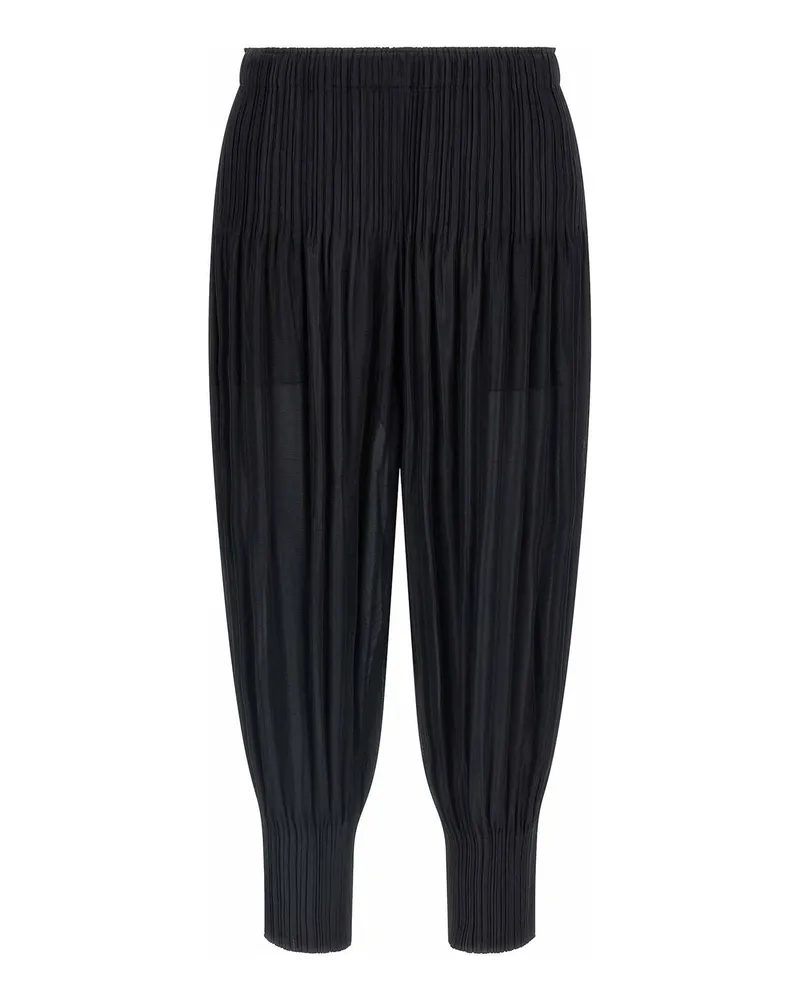 Issey Miyake Casual Hose - Schwarz Schwarz