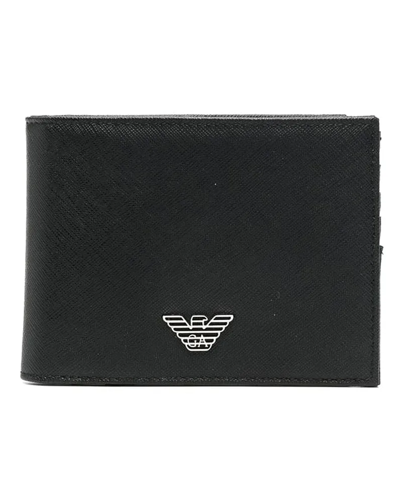 Emporio Armani Portemonnaie - Schwarz Schwarz