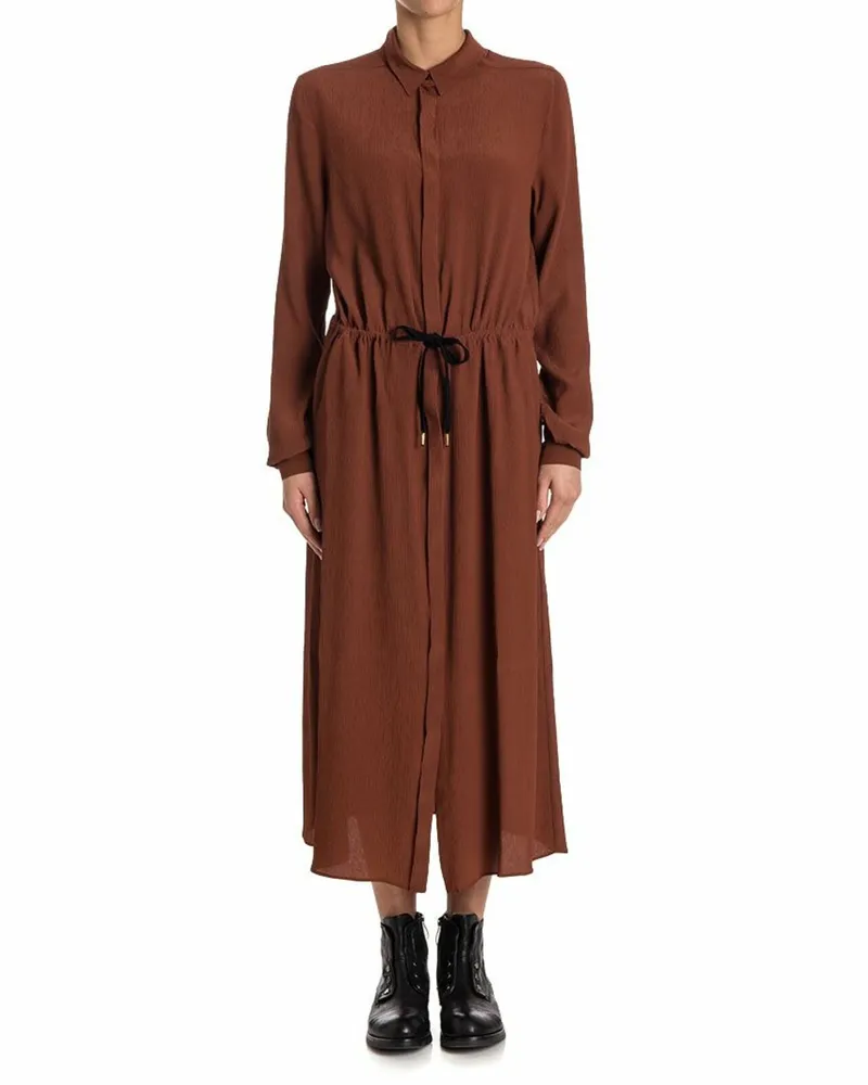 Stella Jean Knielanges Kleid - Braun Braun