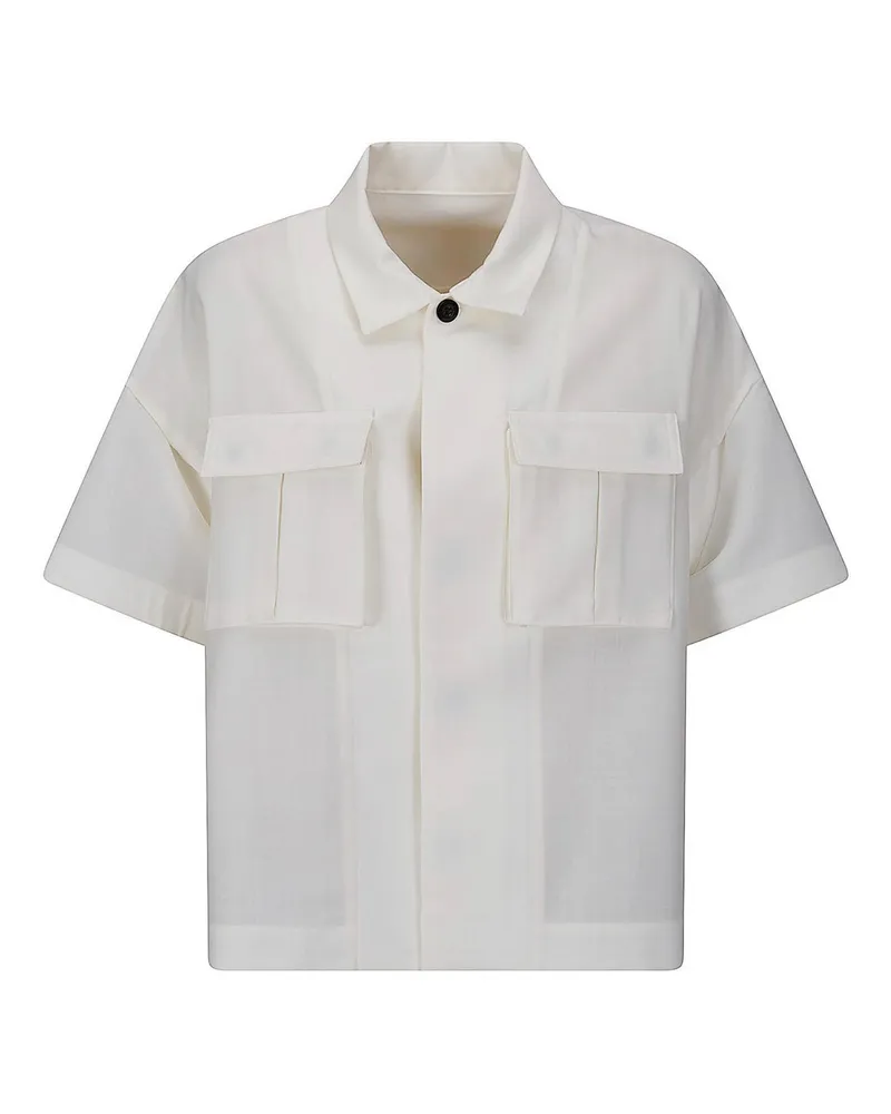Sacai Hemd - Creme Creme