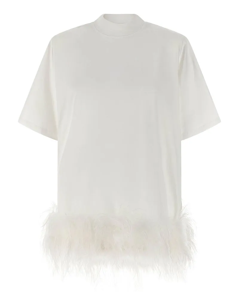 ATTICO Knielanges Kleid - Weiß Weiß