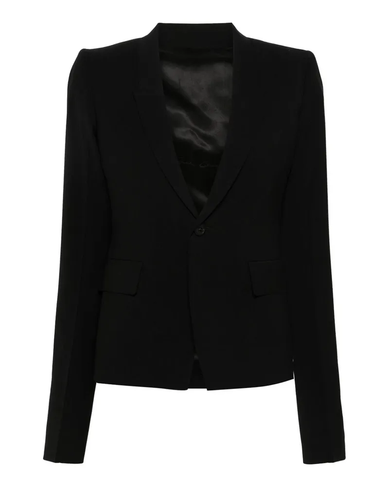 Rick Owens Blazer - Schwarz Schwarz