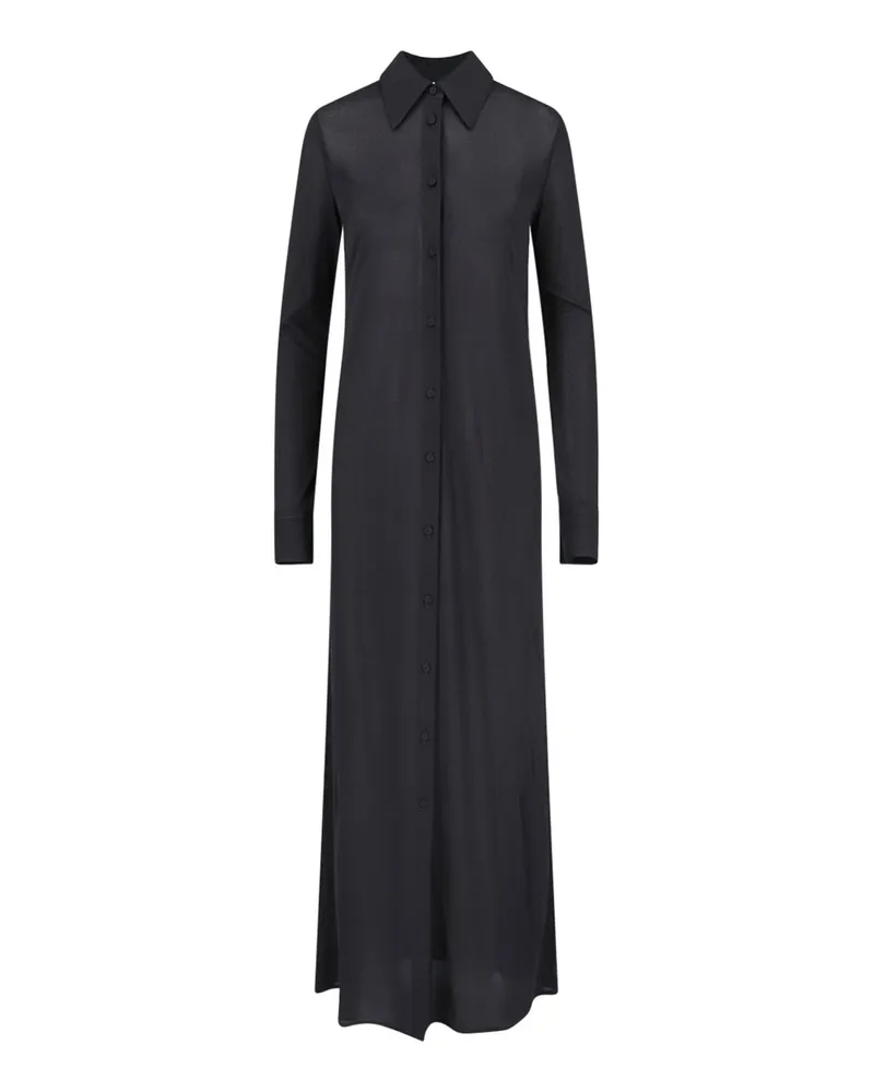 Jil Sander Maxikleid - Schwarz Schwarz