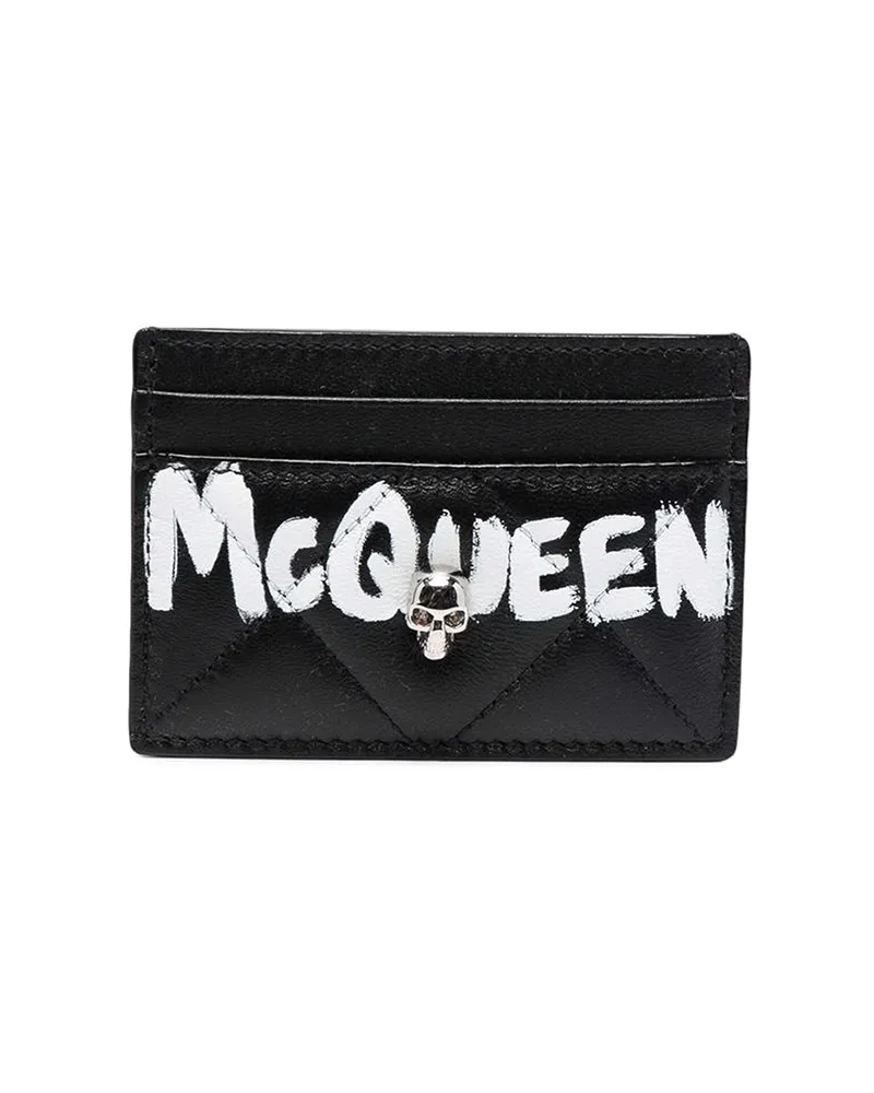 Alexander McQueen Portemonnaie - Schwarz Schwarz