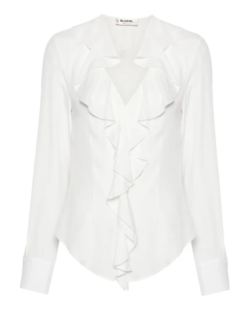 Blumarine Knielanges Kleid - Weiß Weiß