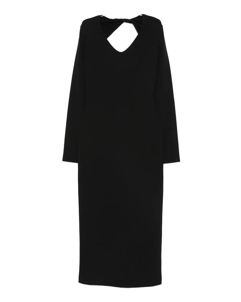 Emporio Armani Maxikleid - Schwarz Schwarz