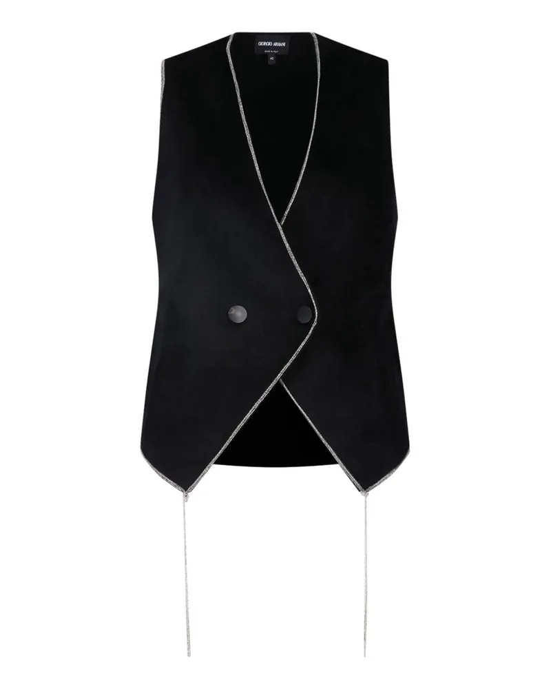 Giorgio Armani Weste - Schwarz Schwarz