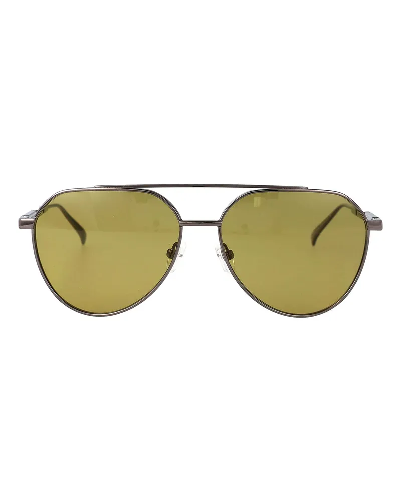 Alexander McQueen Sonnenbrille - Silber Silber