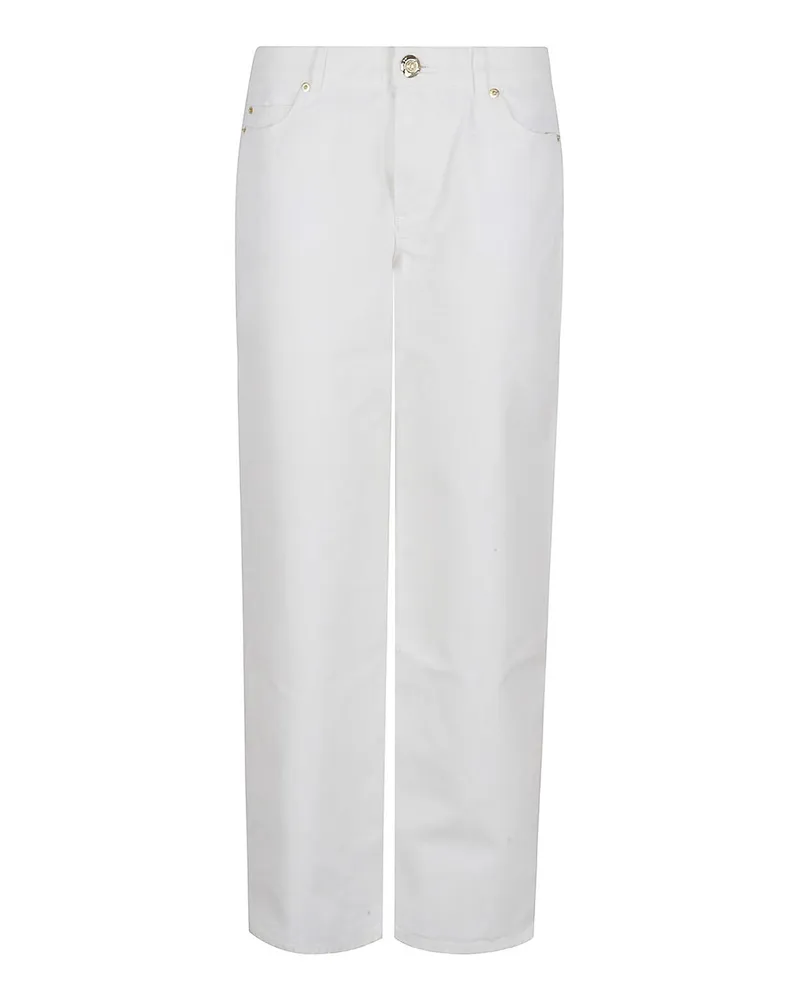 Balmain Straight Leg Jeans - Weiß Weiß