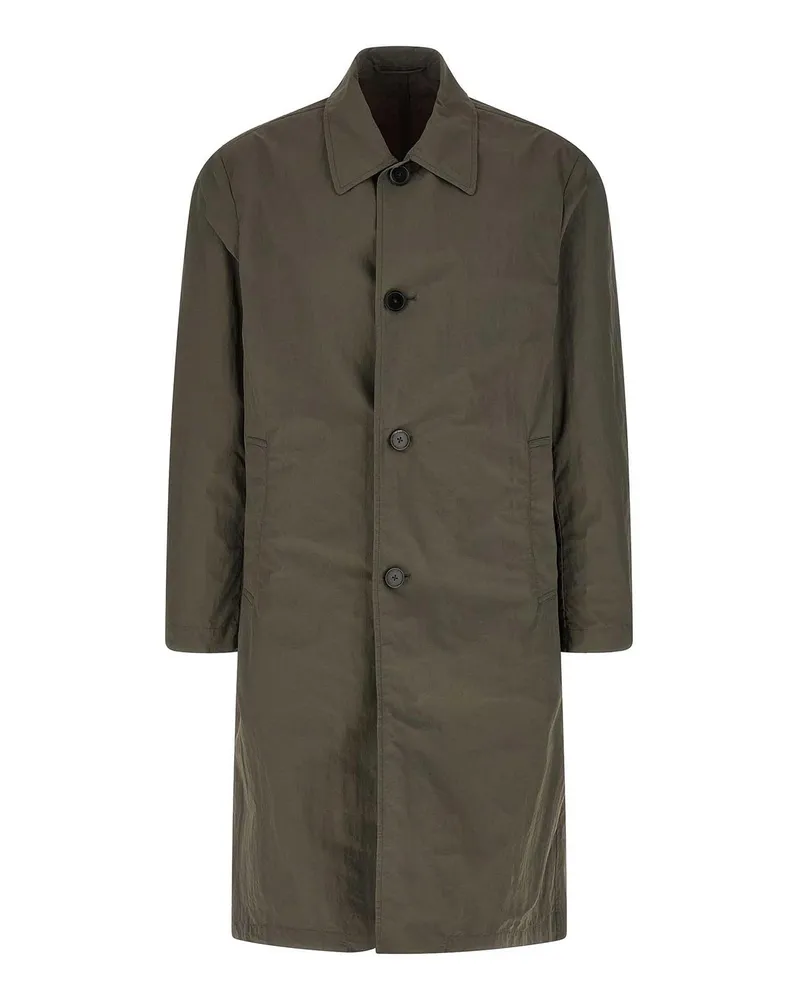 Dries van Noten Knielanger Mantel - Grün Grün