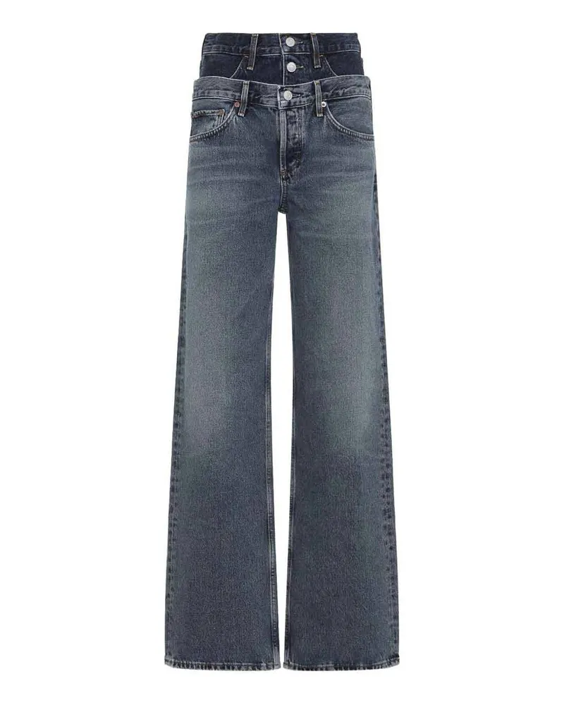 AGOLDE Straight Leg Jeans - Blau Blau