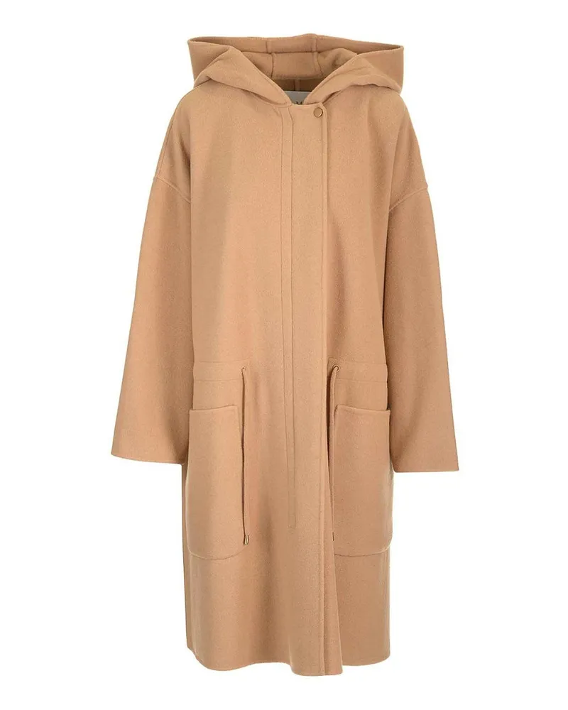 Max Mara Kurzer Mantel - Beige Beige