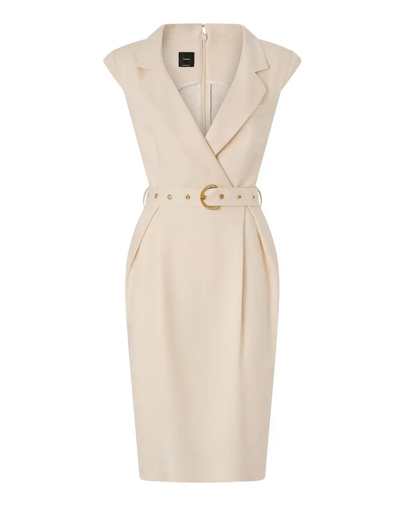 Pinko Knielanges Kleid - Weiß Weiß