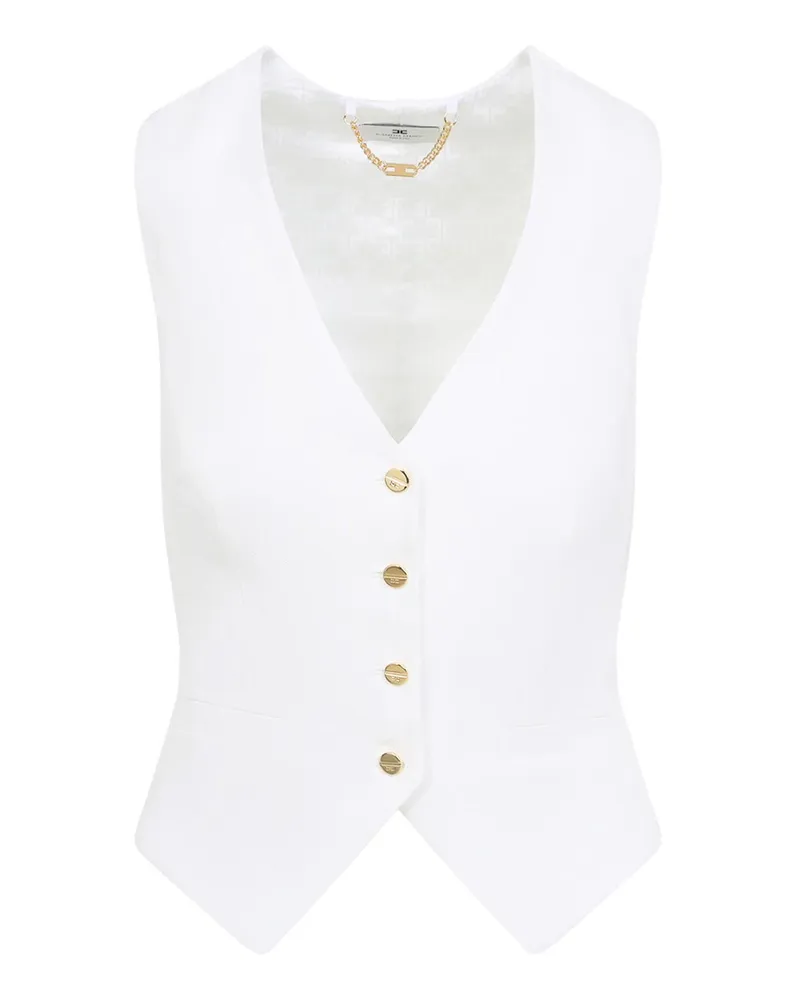 Elisabetta Franchi Weste - Creme Creme