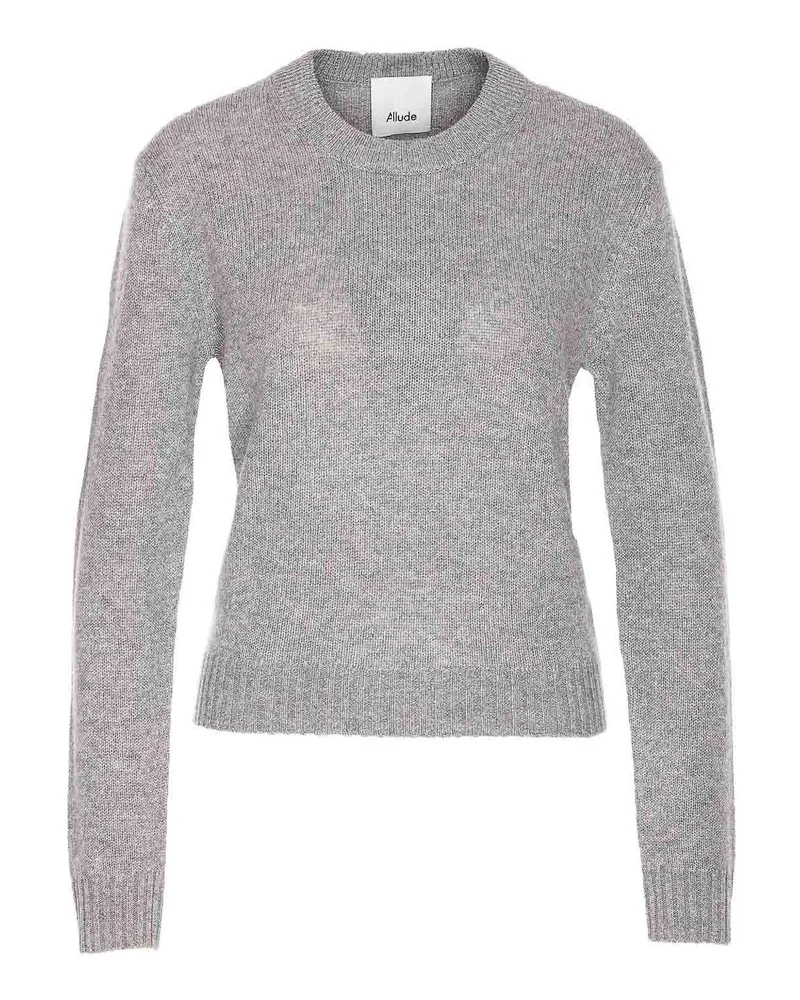 ALLUDE Rundhalspullover - Grau Grau