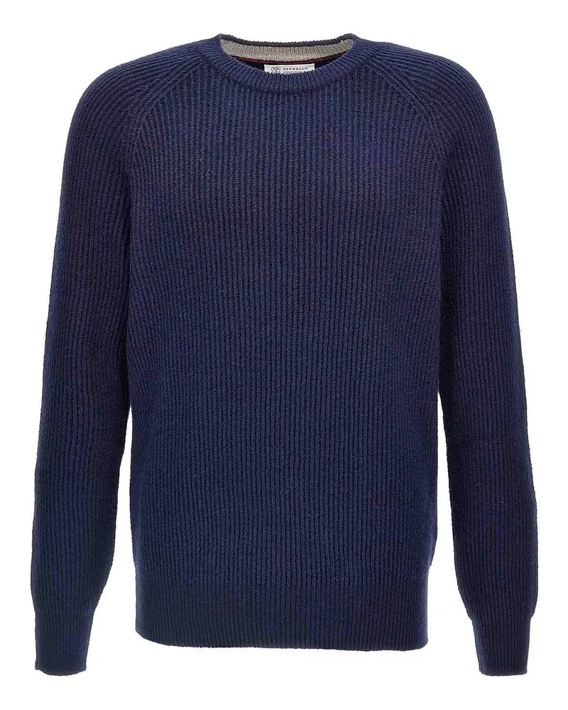 Brunello Cucinelli Rundhalspullover - Blau Blau