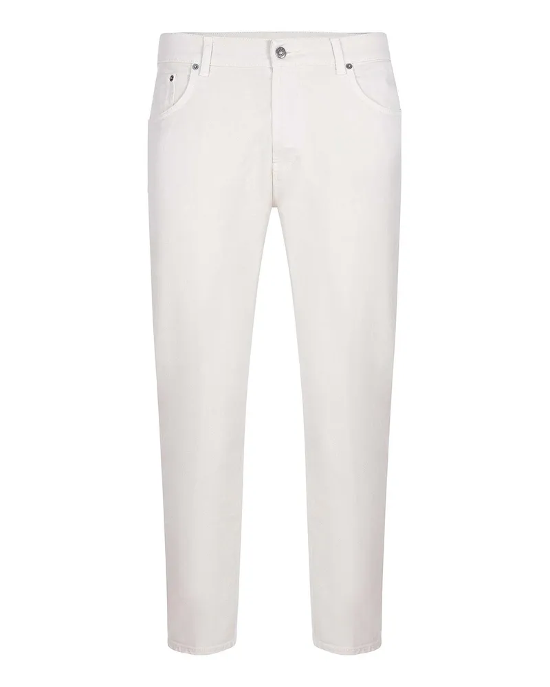 Dondup Straight Leg Jeans - Creme Creme