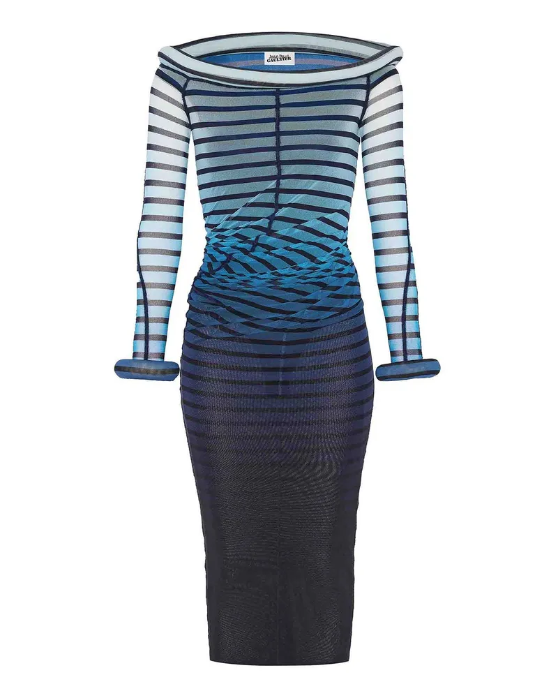 Jean Paul Gaultier Maxikleid - Blau Blau