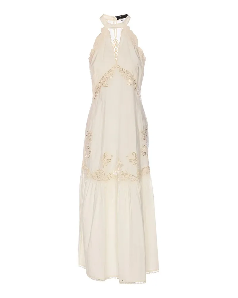 Twin-Set Maxikleid - Weiß Weiß