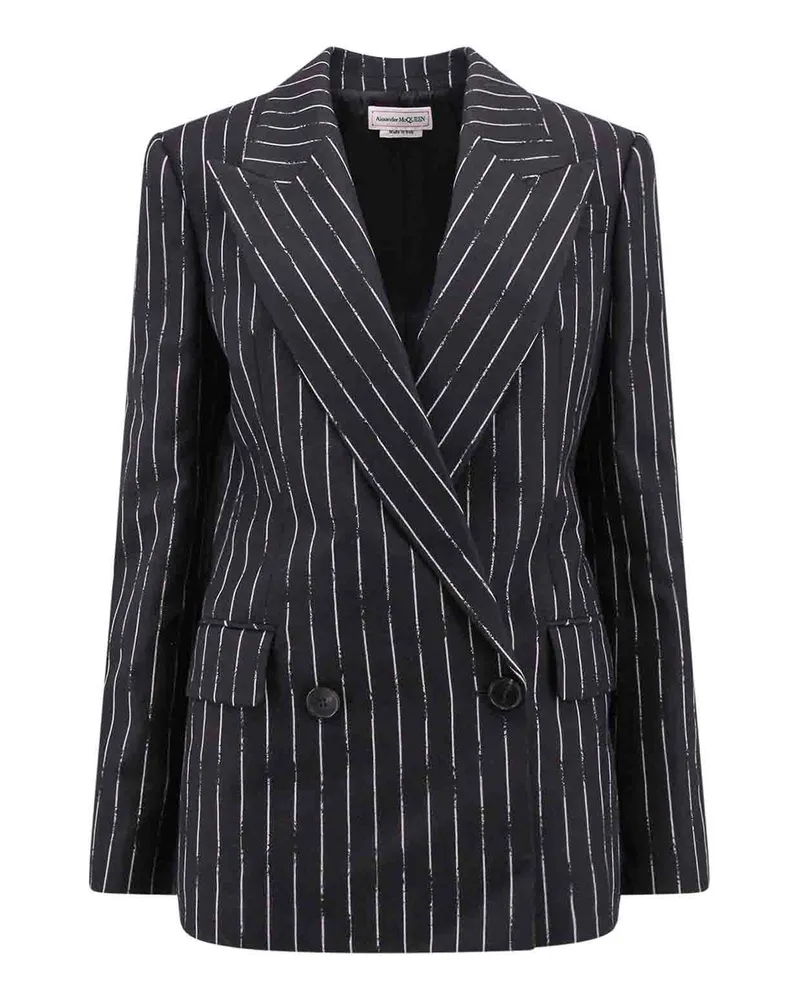 Alexander McQueen Blazer - Schwarz Schwarz