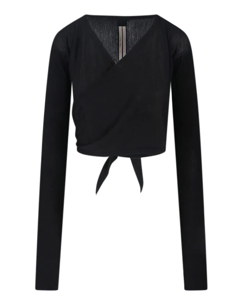 Rick Owens Rundhalspullover - Schwarz Schwarz