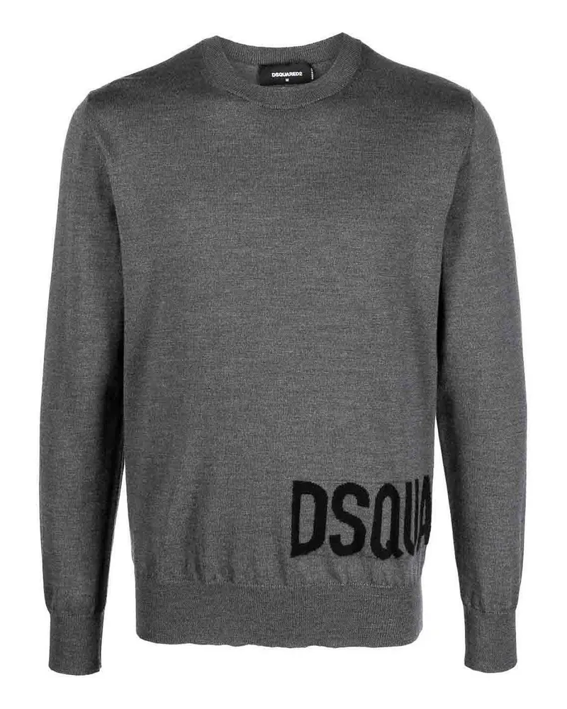 Dsquared2 Rundhalspullover - Grau Grau
