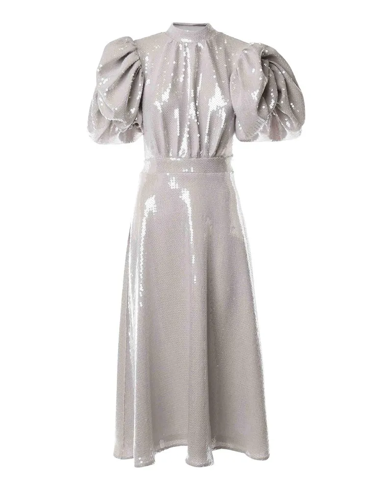ROTATE Birger Christensen Abendkleid - Hellgrau Hellgrau