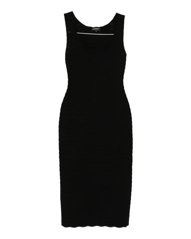 Emporio Armani Knielanges Kleid - Schwarz Schwarz