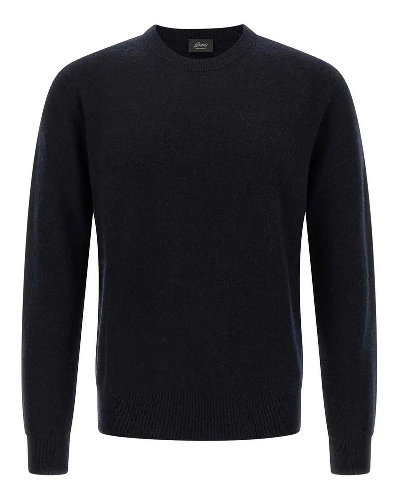 Brioni Rundhalspullover - Blau Blau