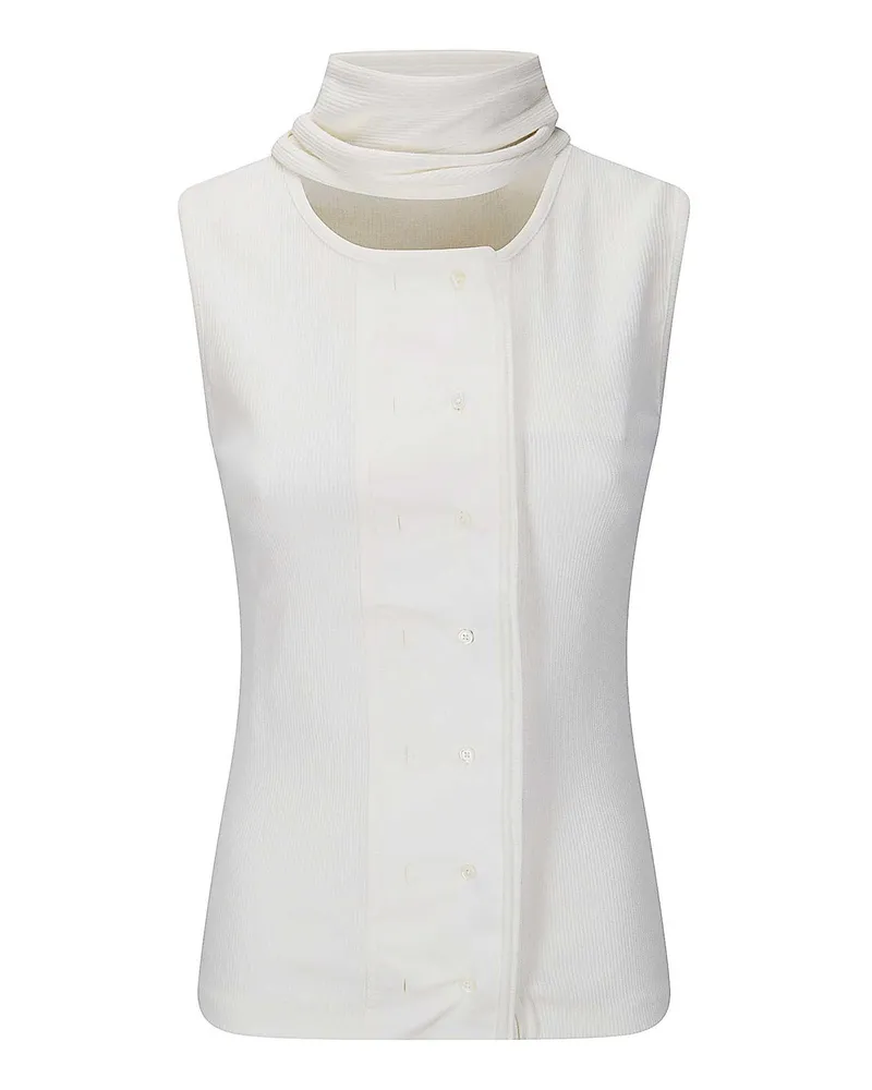 Christophe Lemaire Top - Weiß Weiß