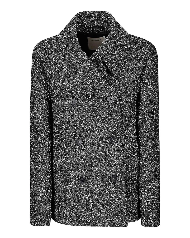 SPORTMAX Kurzer Mantel - Schwarz Schwarz