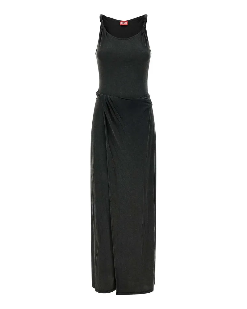 Diesel Knielanges Kleid - Schwarz Schwarz