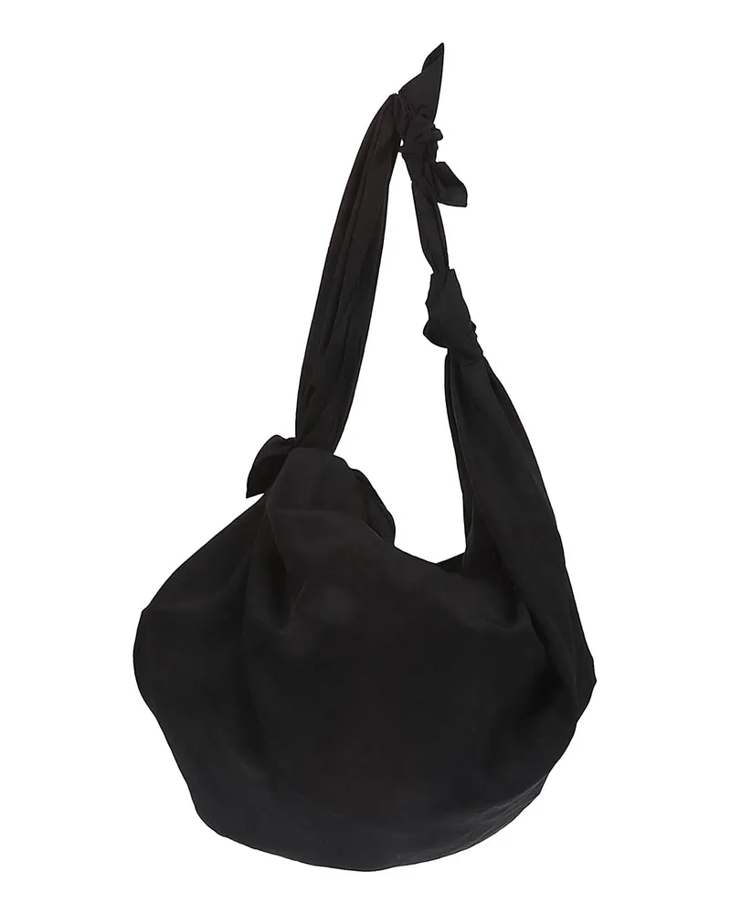 Yohji Yamamoto Schultertasche - Schwarz Schwarz