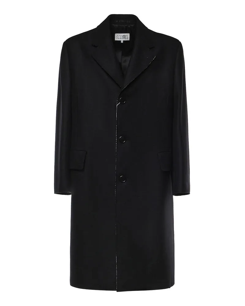 Maison Margiela Knielanger Mantel - Schwarz Schwarz