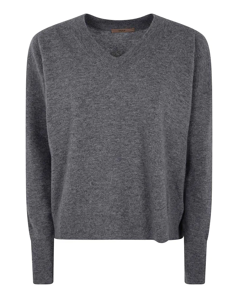 Nuur V-Pullover - Grau Grau
