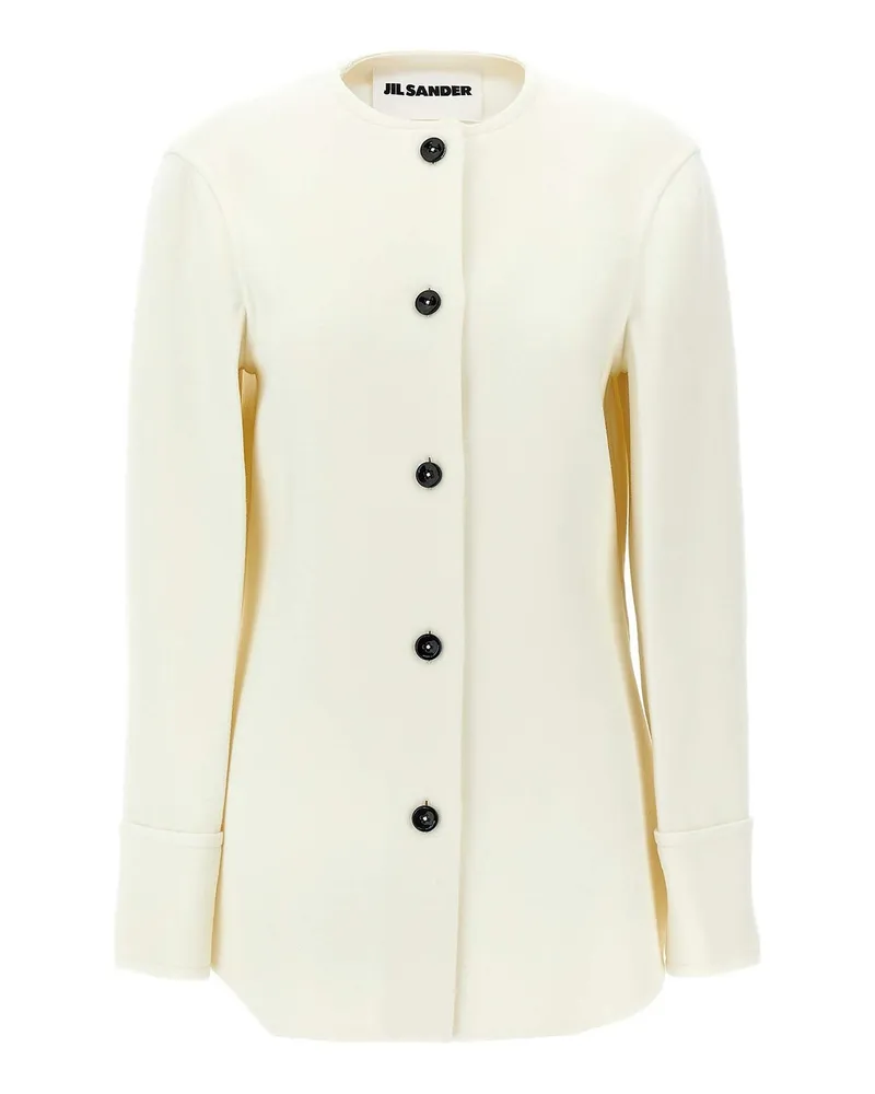 Jil Sander Casualjacke - Weiß Weiß