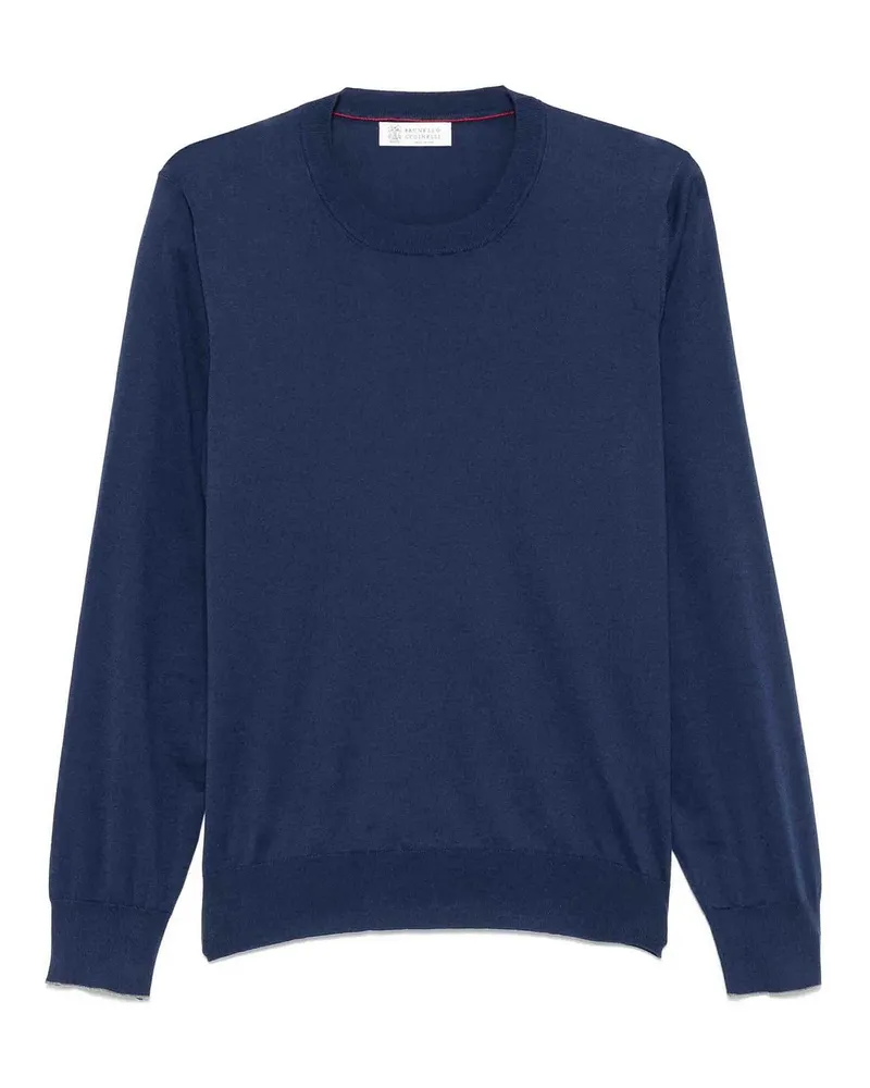 Brunello Cucinelli Rundhalspullover - Blau Blau
