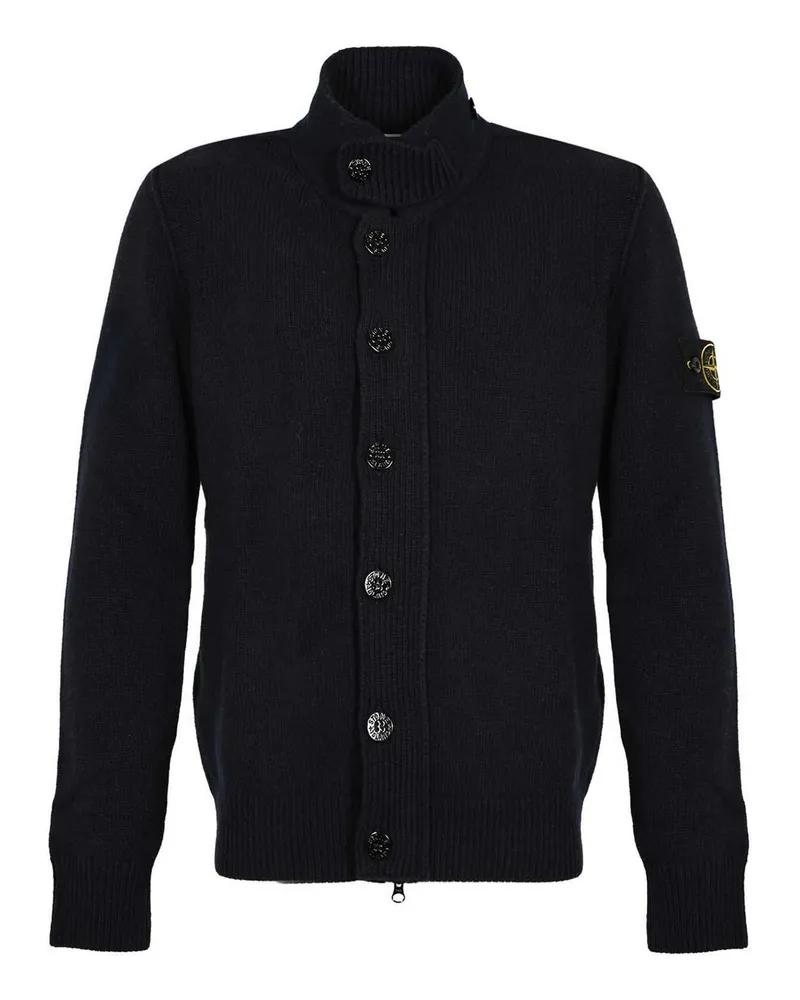 Stone Island Rundhalspullover - Blau Blau