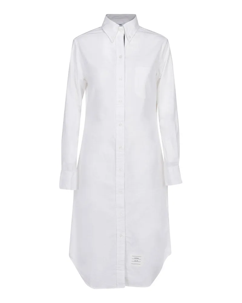Thom Browne Knielanges Kleid - Weiß Weiß