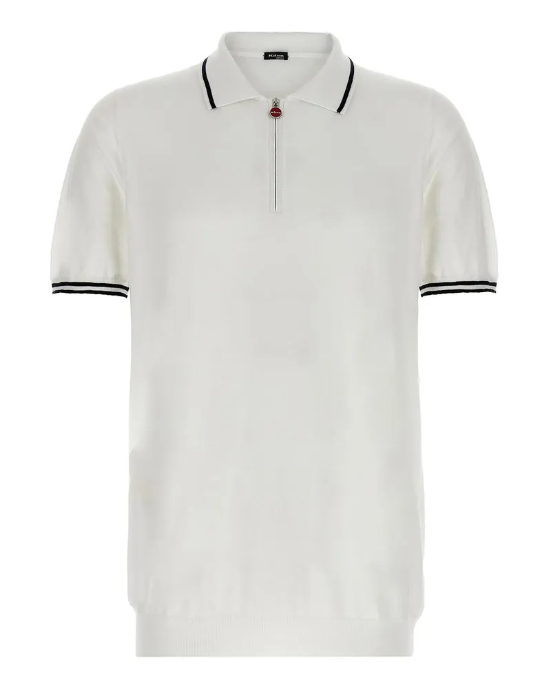 Kiton Poloshirt - Weiß Weiß