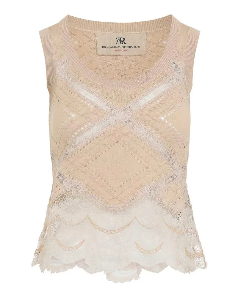 Ermanno Scervino Top - Beige Beige